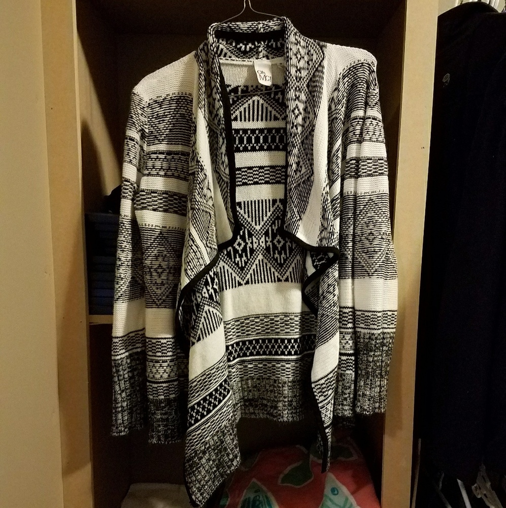 Black and white Aztec sweater